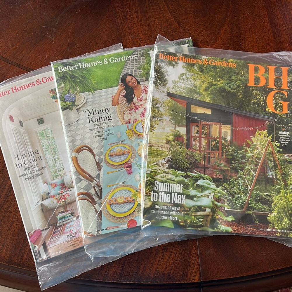 Better Homes & Gardens BHG May, June & July/August 2023 editions